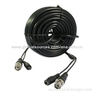 20 Meters RG59 Cable with Power and Video Connecter